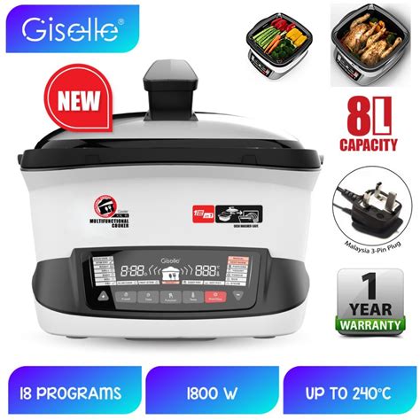 Malaysia bahasa melayu english 中文. Giselle 18-in-1 Instant Multi-Function Cooker, Sous Vide ...