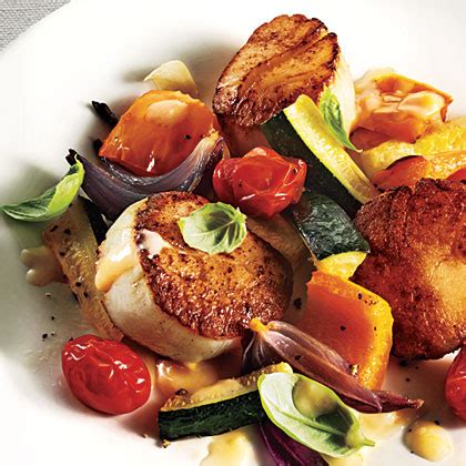 All the recipes are low in carbohydrates and suitable for different low carb approaches. Seared Scallops & Summer Vegetables & Beurre Blanc Recipe - 1 | MyRecipes