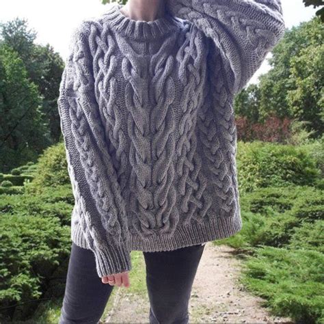 amazing oversize knitted sweater cable knit sweater cozy etsy oversized knitted sweaters