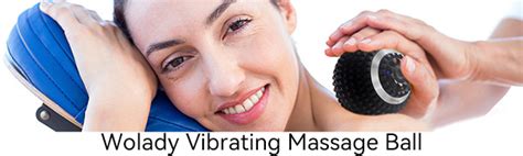Wolady Massage Ball For Deep Tissue 4 Speed High Intensity Vibrating Massage Roller With Usb