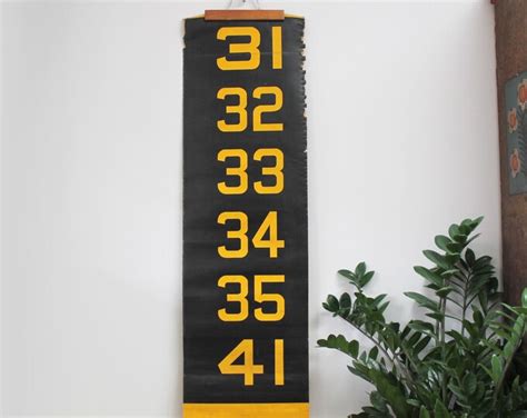 Vintage Bus Roll Routes Number Sign Etsy