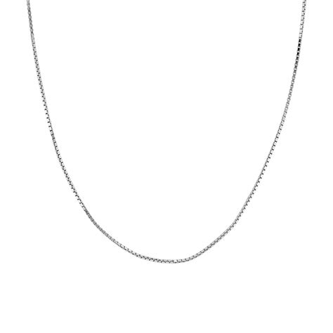 24 In Sterling Silver Box Chain 22mm Shane Co