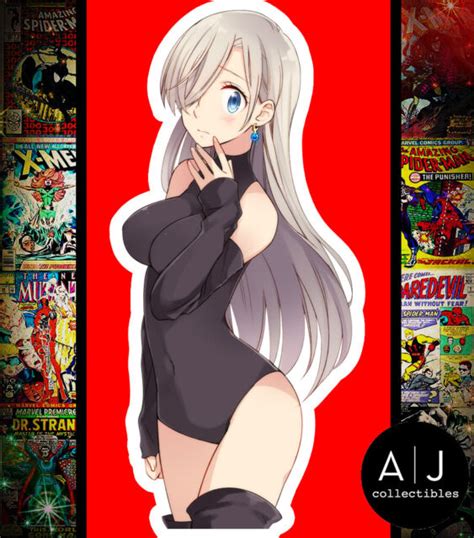 Elizabeth Seven Deadly Sins Sticker Anime Cute Pose Waifu Vinyl Sticker