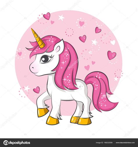 Cute Magical Unicorn — Stock Vector © Sivanova 166232556