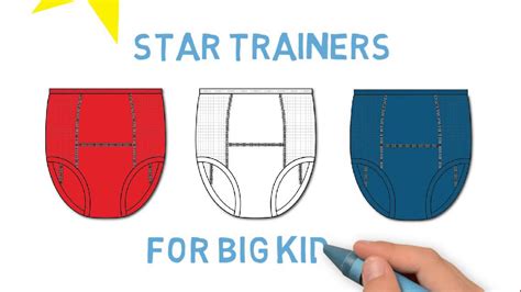 Big Kids Star Training Pants For Undercarewear Youtube