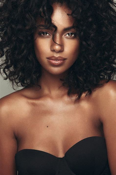 Ebony Beauty Dark Beauty Gorgeous Women Black Female Model Female Models Curly Hair Styles