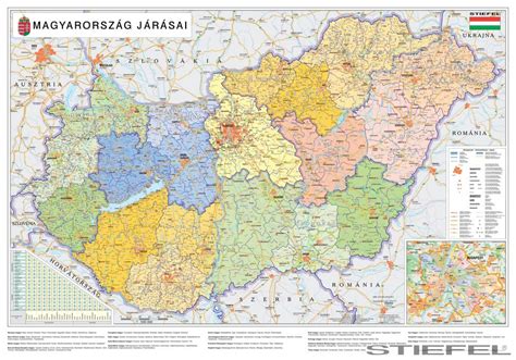 Nevezetességek helyek és címek keresése térképen. Magyarország közigazgatása fémléces térképe, falitérkép