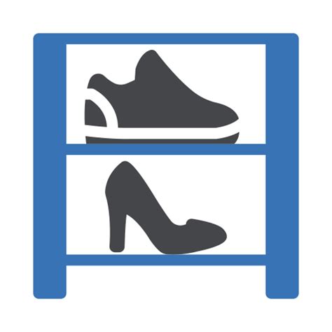 Shoe Rack Generic Blue Icon