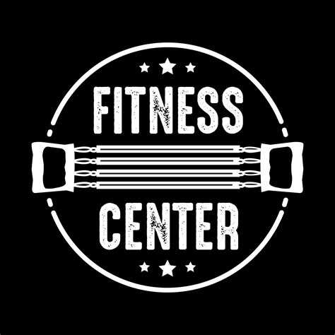 Fitness Badge And Logo Good For Print Design 656542 Vector Art At Vecteezy