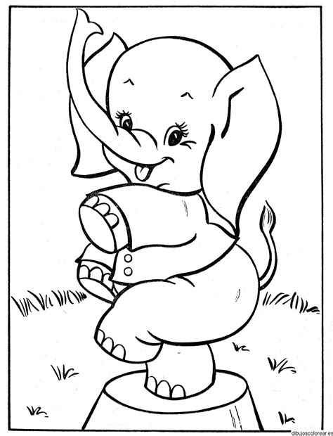 Elefantes Dibujos Para Colorear