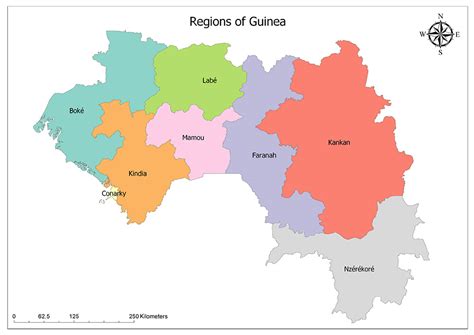 Regions Of Guinea Mapuniversal
