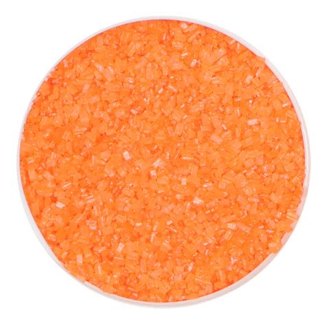 Orange Colored Crystal Sugar From Chef Rubber