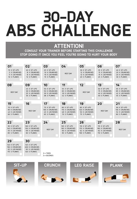 30 Day Abs Challenge Schah