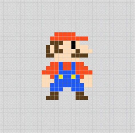Mario Mario Bros Videojuego Pixel Art Patterns Pixel Art Dibujos