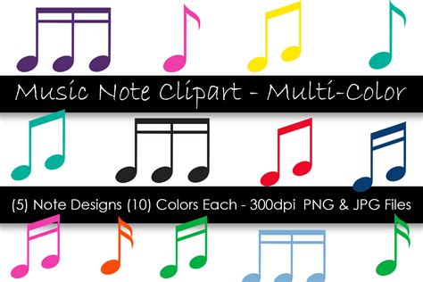 Music Note Clipart Colorful Music Notes By Gjsart