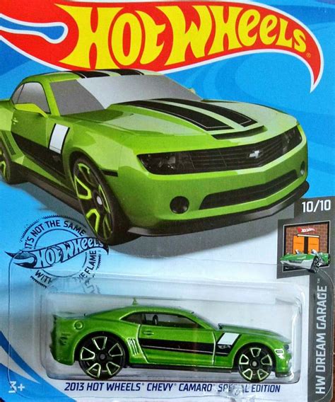 Hot Wheels Chevy Camaro Special Edition Green Hw Dream Garage Etsy My