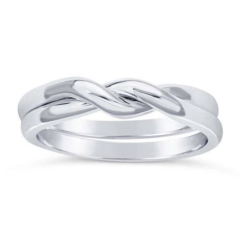 (11.5 mm) wide, size 7. Sterling Silver Puzzle Rings