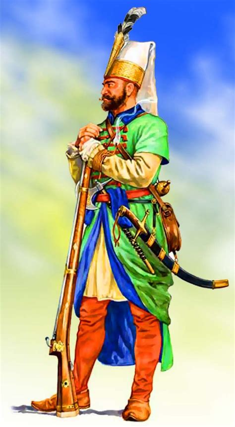 Ottoman Janissary Soldier Janissaries Ottoman Empire Historical