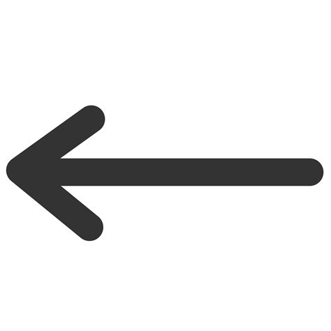 Simple Rounded Arrow Left Transparent Png Stickpng