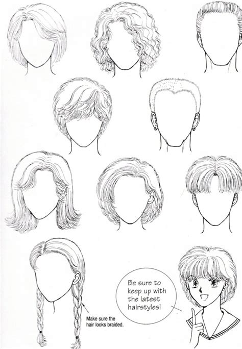 Another Set Of Simple Yet Easy To Draw Easy Hair Drawings Realistic