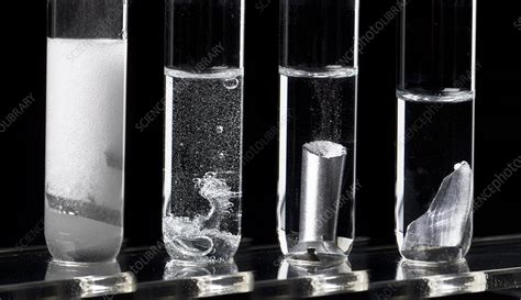 Reaction Of Metals In Hydrochloric Acid Stock Image C0295896