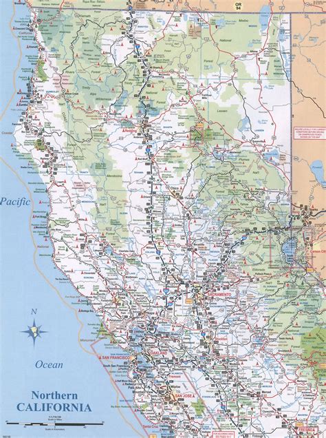 Northern California Attractions Map