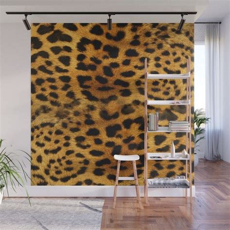 Buy Leopard Pattern Wall Mural By Saraeshak Worldwide Shipping