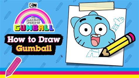 How To Draw Gumball Watterson From The Amazing World