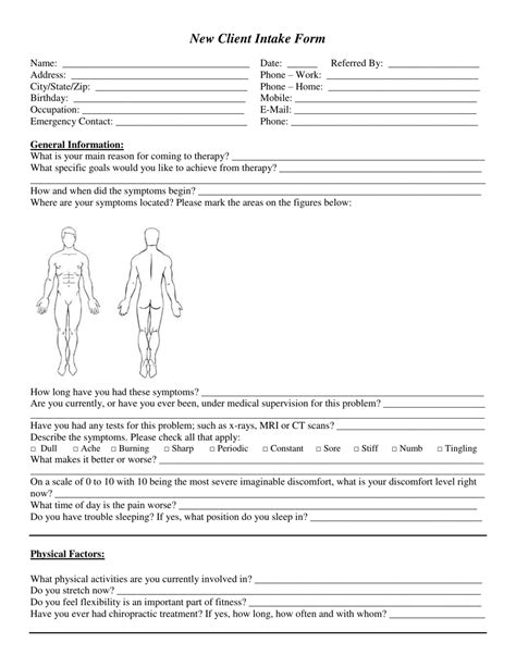 New Client Intake Form Fill Out Sign Online And Download Pdf Templateroller