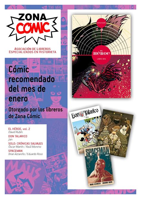 librería noveno arte zona cómic recomendados de enero