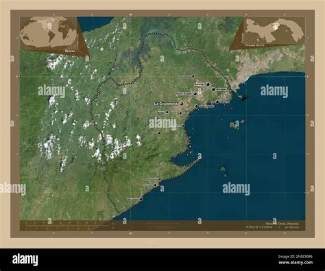 Panam Oeste Provincia De Panam Mapa Satelital De Baja Resoluci N Ubicaciones Y Nombres De