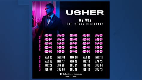 Usher The Vegas Residency Tickets Sold Out For 2022 2023 Tickets On