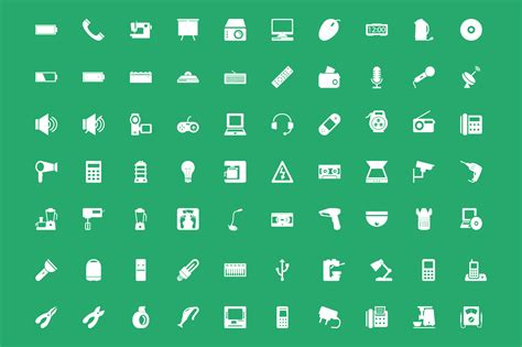 100 Electronics Vector Icons Creative Stall