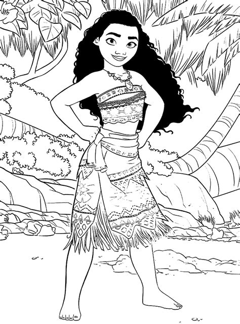 Moana Free Coloring Printable Coloring Pages For Kids