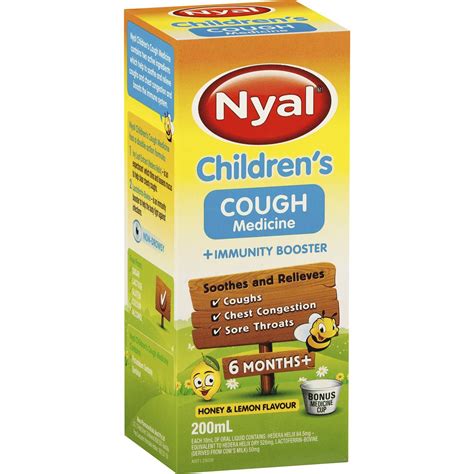 Nyal Childrens Cough 200ml Woolworths