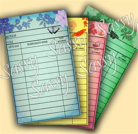 As families continue to spend time at home, it's important to find ways to entertain both yourselves and children. Library Card Template - 13+ Free Printable Sample, Example, Format Download! | Free & Premium ...