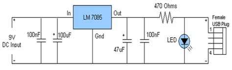 The circuit diagram of 12v, 7ah smart battery charger is shown in figure 1. USB Charger Circuit Diagram - The Circuit