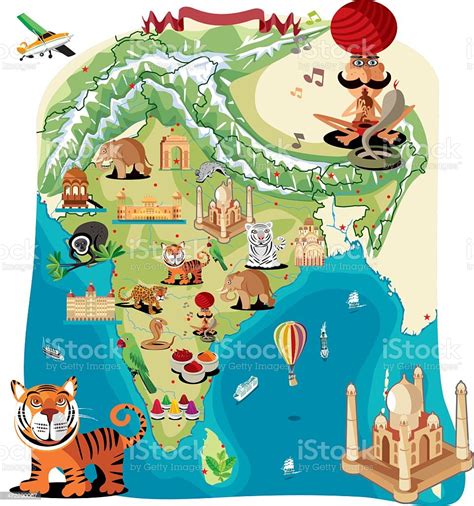 Peta Kartun India Ilustrasi Stok Unduh Gambar Sekarang India Peta