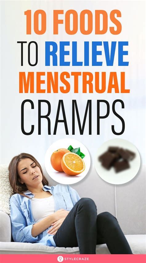 Healthy Food Stylecraze Menstrual Cramps Relieve Period Cramps Menstrual