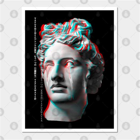 Glitch Greek Statue Retrowave Synthwave Vaporwave Aesthetic By The Cup