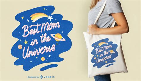 Best Mom Tote Bag Design Vector Download