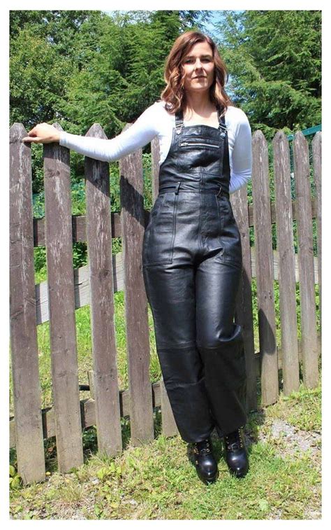 Leather Overalls Women Leatheroverallswomen Leder Latzhose Overall