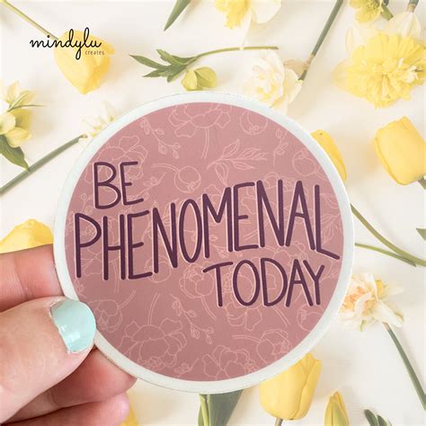 Be Phenomenal Today Sticker Decal 3 Etsy