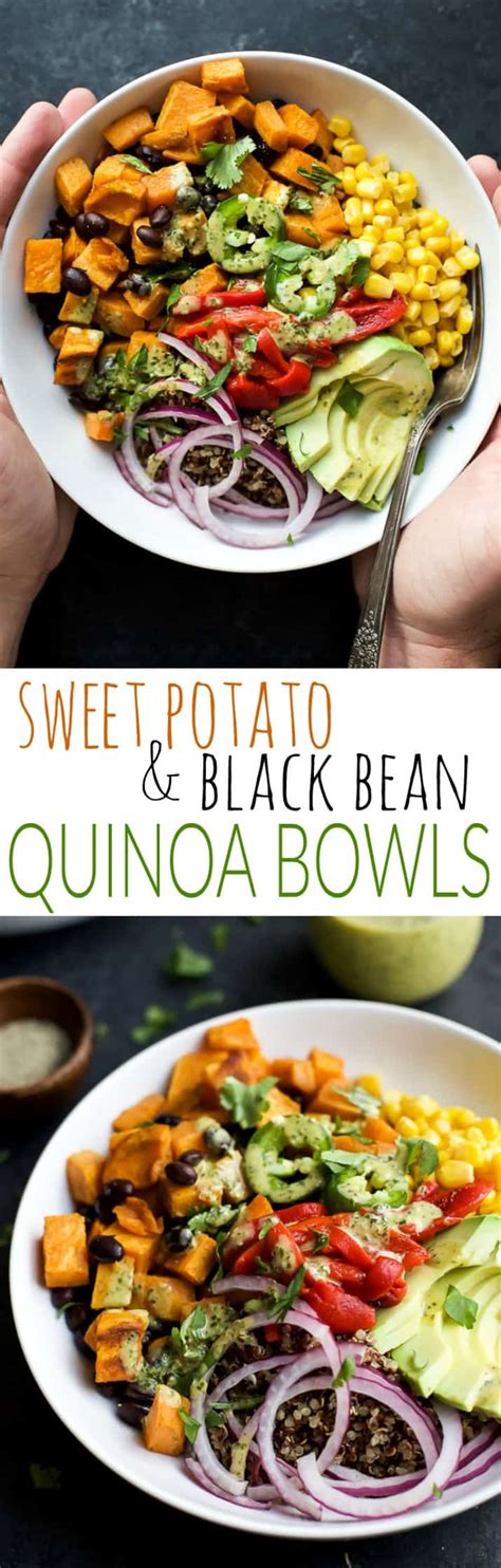 This is the perfect recipe for you to try it with. Easy Sweet Potato Black Bean Quinoa Bowl with Crema ...