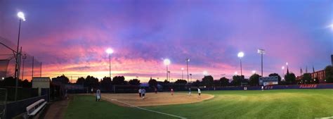Sunset Over Uic Softball Field I Love That Field Softball