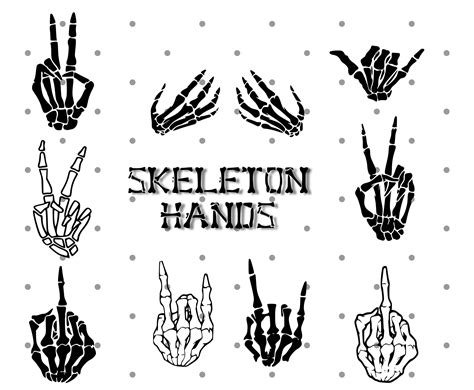 Skeleton Hands Svg Skull Skeleton Hand Halloween Svg Rack Hand Etsy