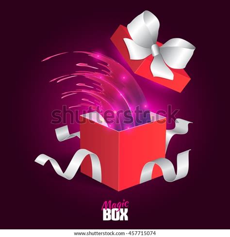 Open T Box Splash Magic Box Stock Vector Royalty Free 457715074