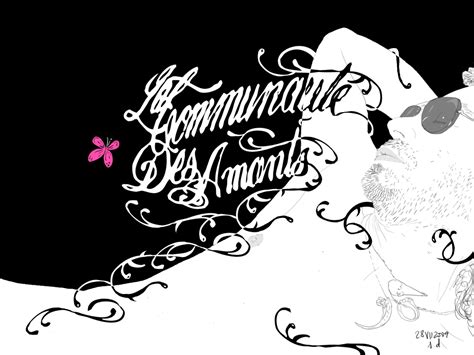 La Communauté Des Amants A Drawing By Stephanie Daoud From The Non