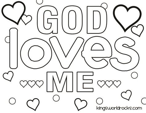 Over 600 pages of downloadable resources for teaching children the alphabet one week at a time. God Loves Me Coloring Page | Sunday school coloring pages ...