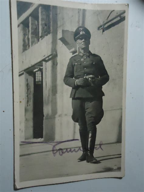 FM ERWIN ROMMEL SIGNED PHOTO SJS Militaria